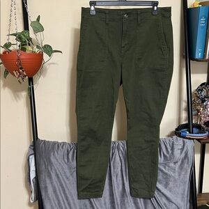 Women's Olive Boot Cut Jeans